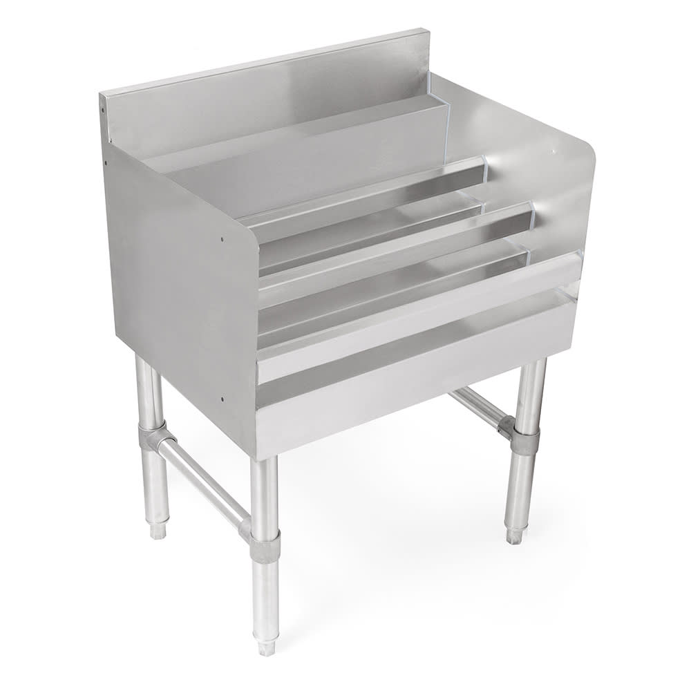 416-UBLD1824X 3 Step Underbar Liquor Display Unit - 24"W x 18"D x 32 1/2"H, Stainl...