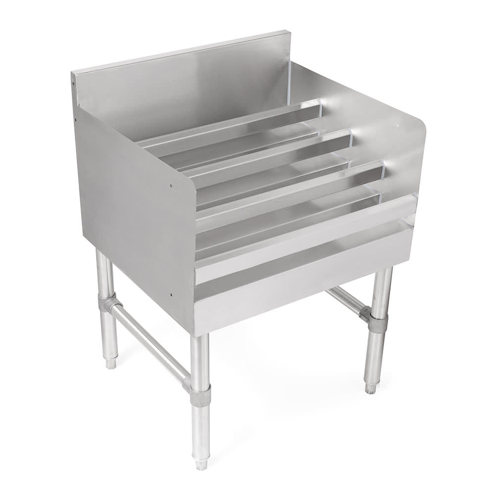 416-UBLD2118X 4 Step Underbar Liquor Display Unit - 18"W x 21"D x 32 1/2"H, Stainl...