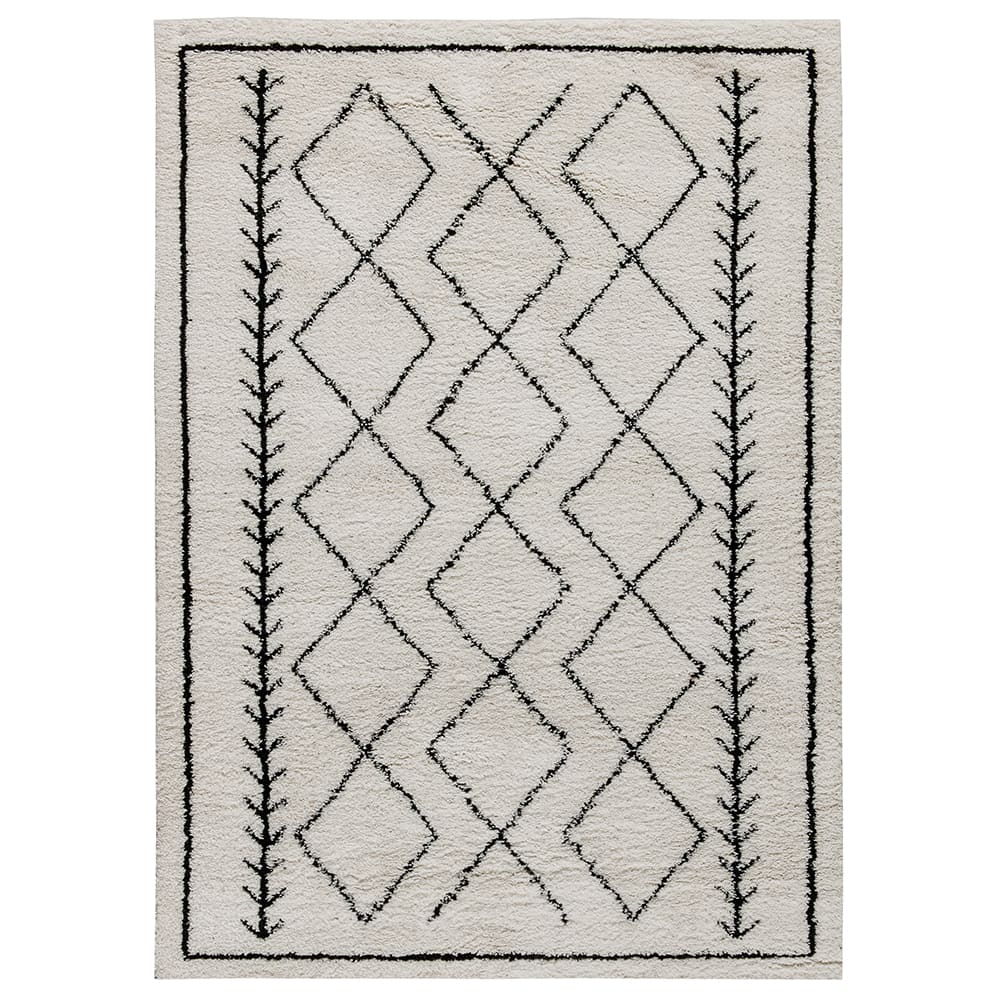 916-RCMS20201201810G Rectangular Shag Area Rug w/ Geometric Pattern - 8' x 10', Polyest...
