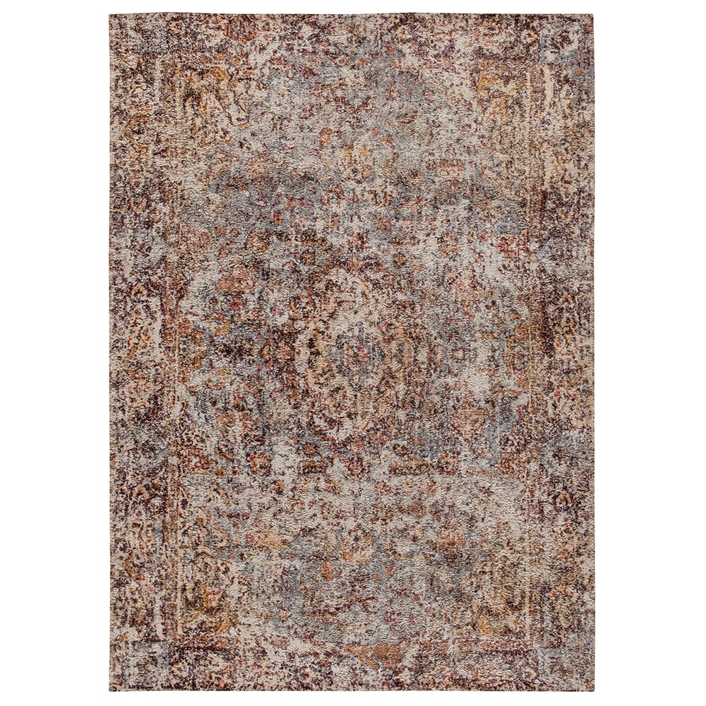Flash Furniture RC-EG-2021-2-57-GG Rectangular Old English Style Area Rug - 5' x 7', Polyester, Red
