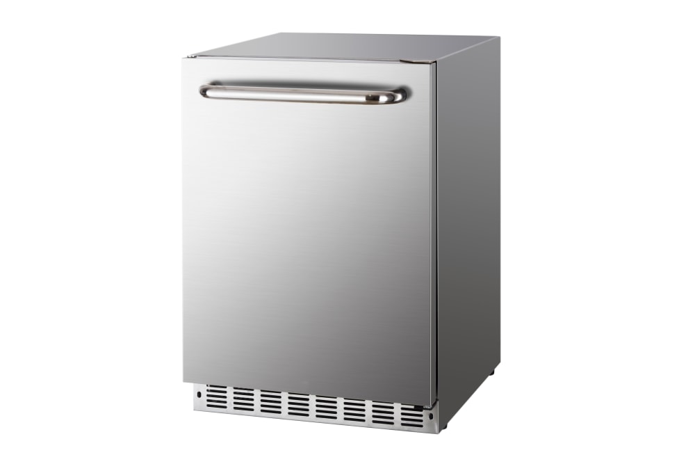 Crown Verity CV-RF-1 5.1 cu ft Undercounter Outdoor Refrigerator w/ Solid Door - Stainless, 120v