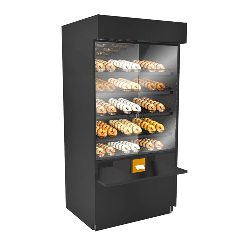 529-PC3982 41" Addenda® Self Service Ambient Bakery Case w/ Straight Glass - (5) Levels, 110...