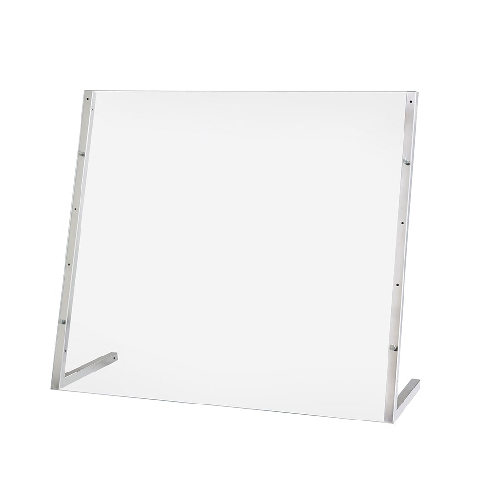 151-223373655 Portable Countertop Angled Sneezeguard - 36"W x 14"D x 32"H, Acrylic...