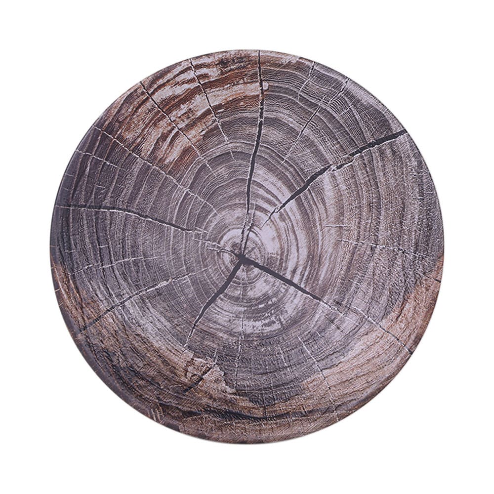 701-B20363KW 10 3/8" Round Melamine Denali Plate - Knotwood