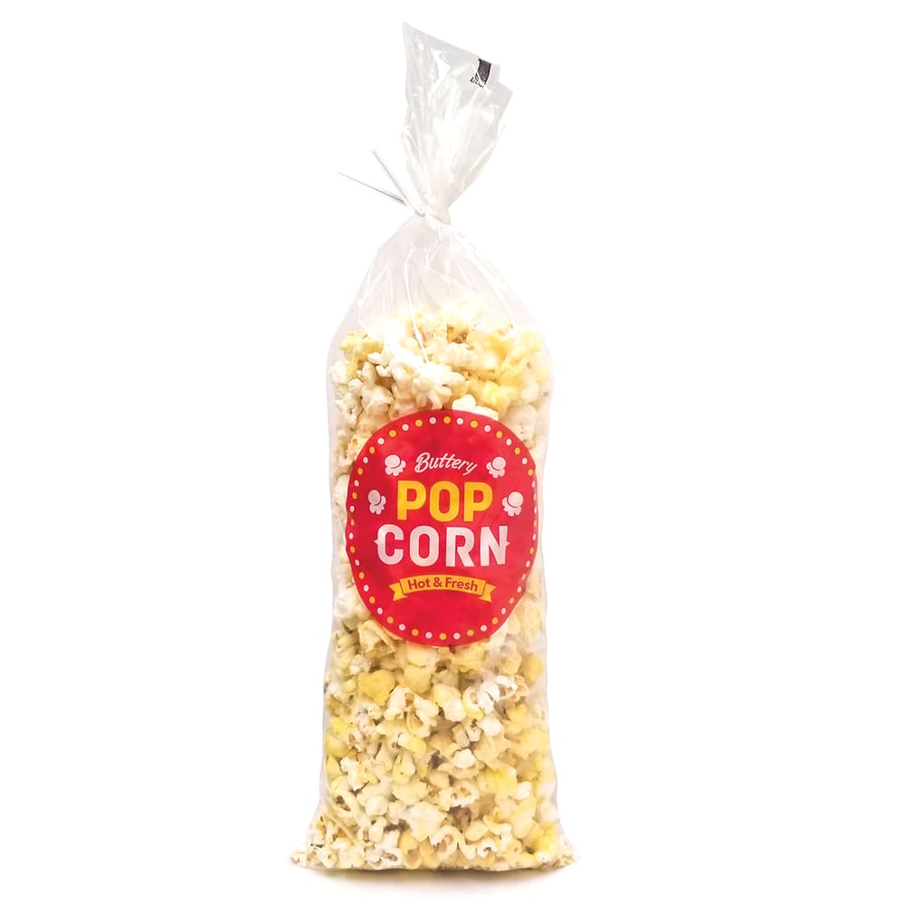 231-2020 16" Buttery Popcorn Bags - Poly, Clear