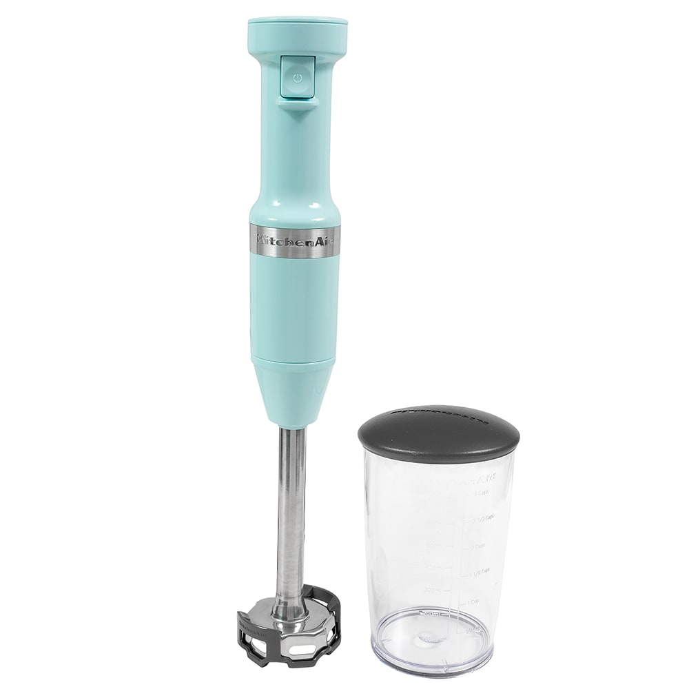 449-KHBV53IC Immersion Blender w/ 8" Arm - Variable Speed, Corded, Ice Blue