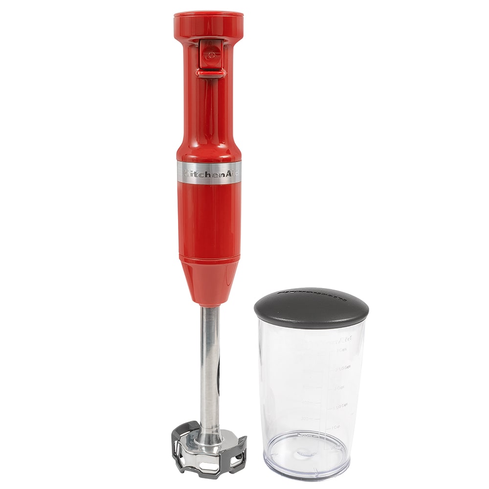 KitchenAid KHBV53PA Immersion Blender w/ 8" Arm - Variable Speed, Corded, Passion Red