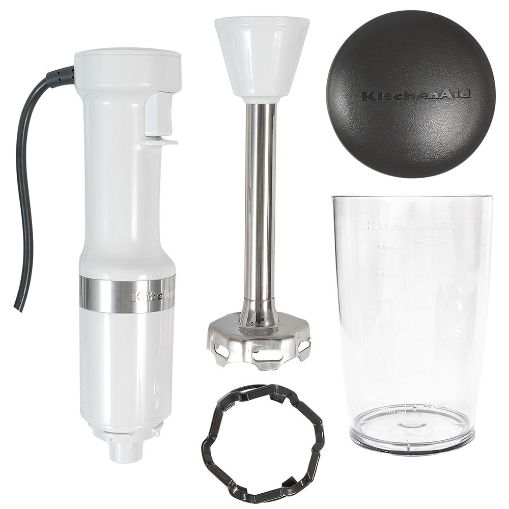 KitchenAid White Variable Speed Corded Hand Immersion Blender + Reviews