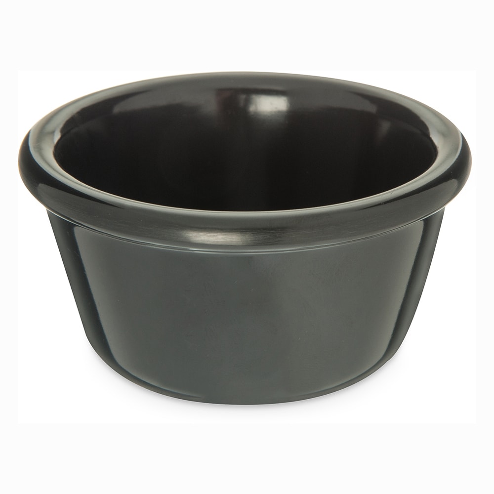 028-S28303 4 oz Melamine Ramekin, Black