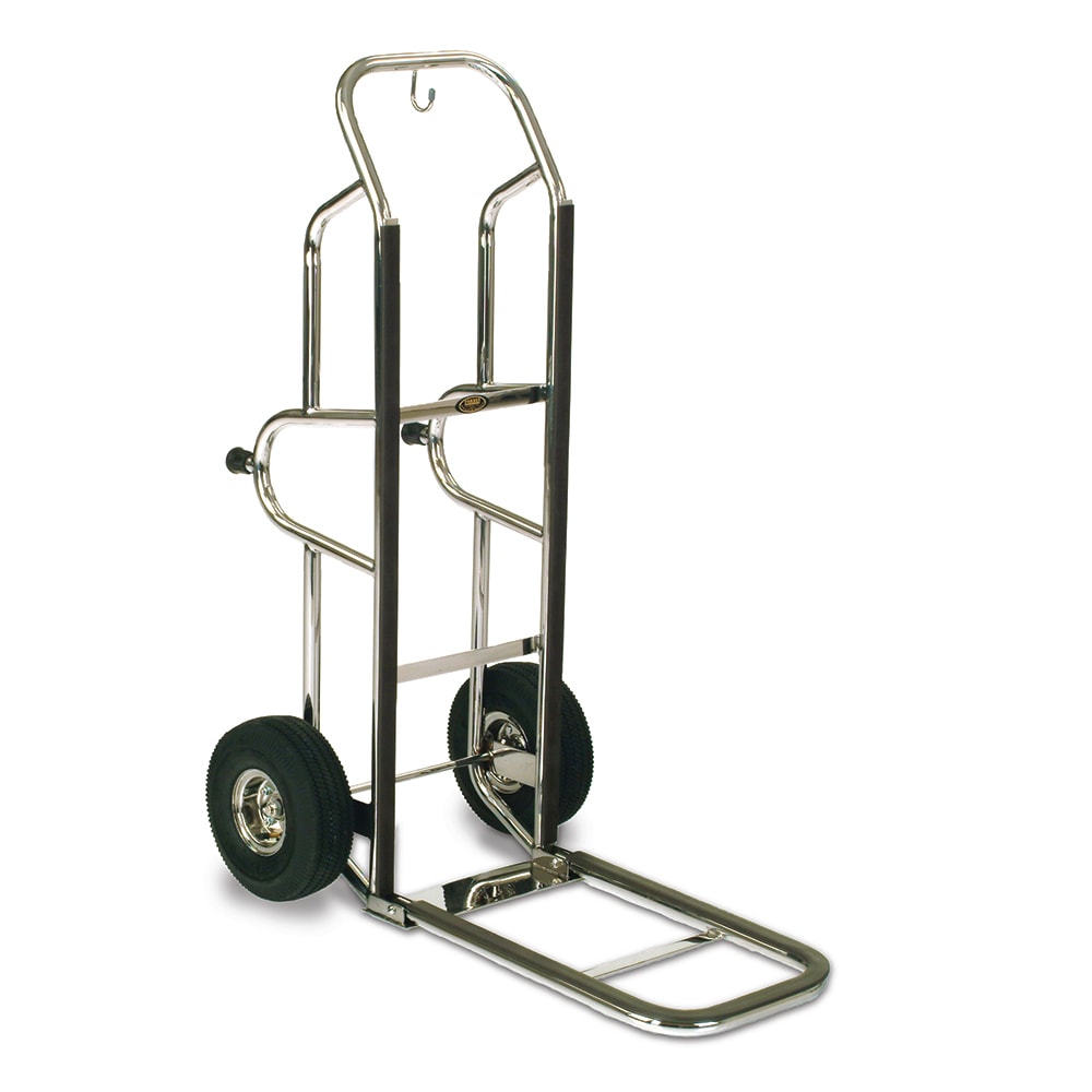 650-1570BPS Bellman's Handtruck w/ 23 1/2" Fold Up Dropnose & Black Vinyl Bumpers -...