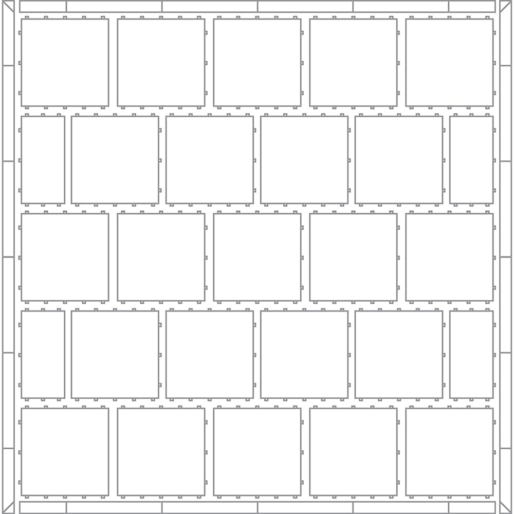 650-3252FK2 Florlok® 2 Portable Dance Floor Set - 21 ft x 48 ft, Hardwood w/ Aluminum Frame
