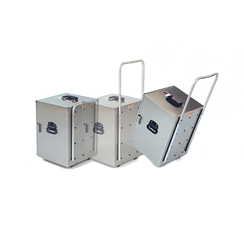 Forbes Industries 6269 Mobile Room Service Insulated Hot Box - Solid Fuel Style, Stainless Steel