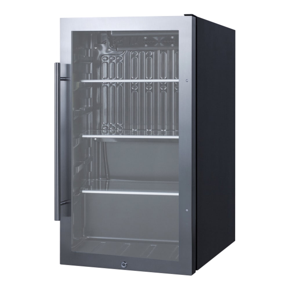Summit SPR488BOS 19" W Indoor/Outdoor Undercounter Refrigerator w/ (1) Glass Door, 115v