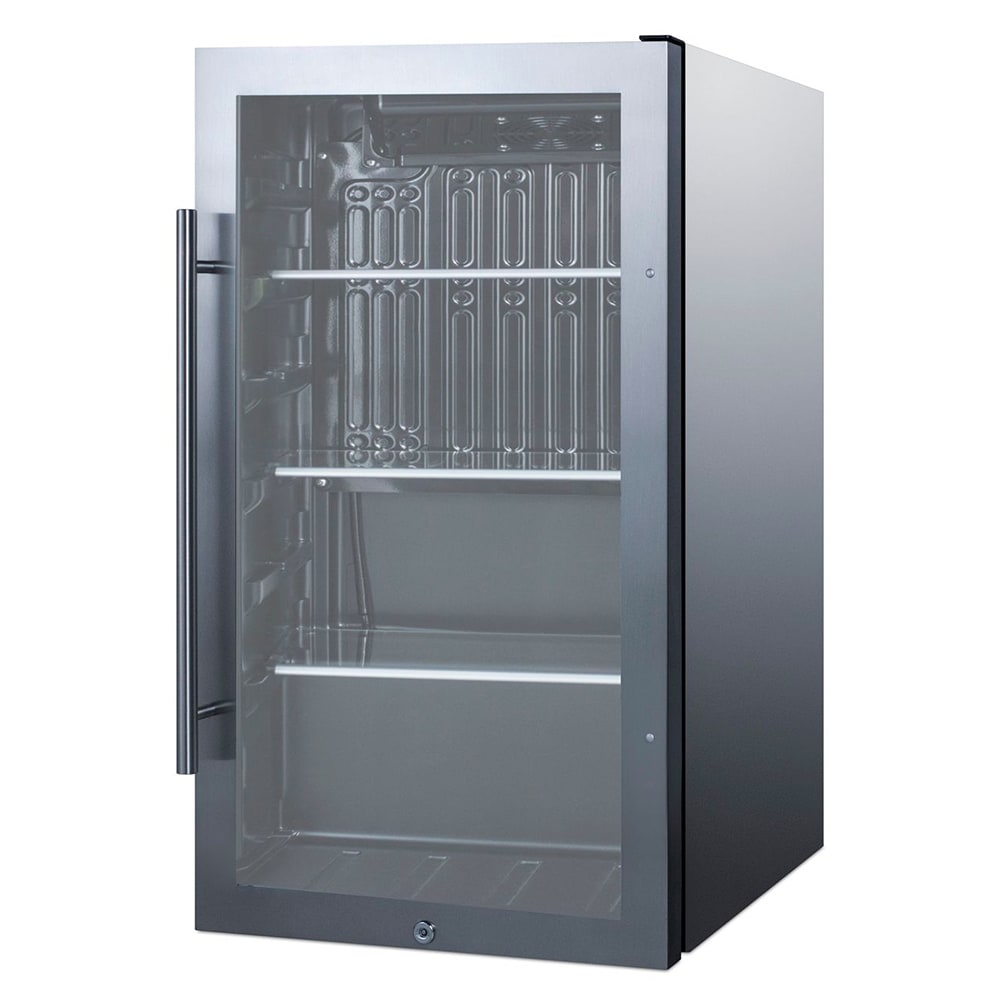 162-SPR488BOSCSS 19" W Indoor/Outdoor Undercounter Refrigerator w/ (1) Glass Door, 115v