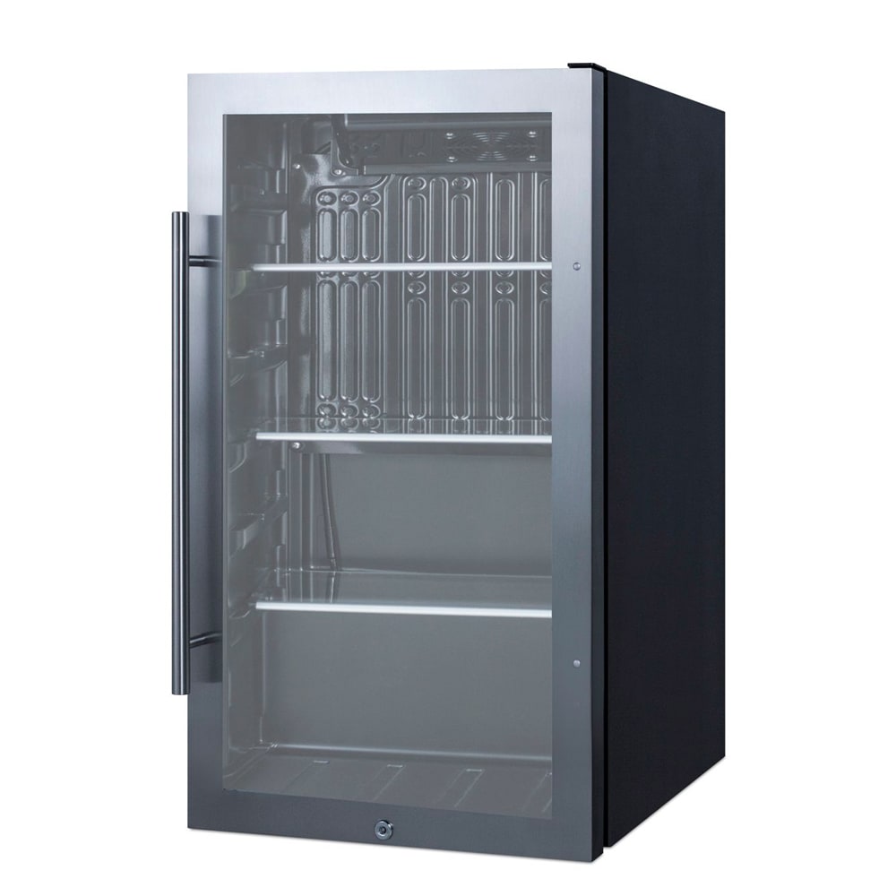 162-SPR488BOSADA 19" W Indoor/Outdoor Undercounter Refrigerator w/ 1 Glass Door - ADA, 115v