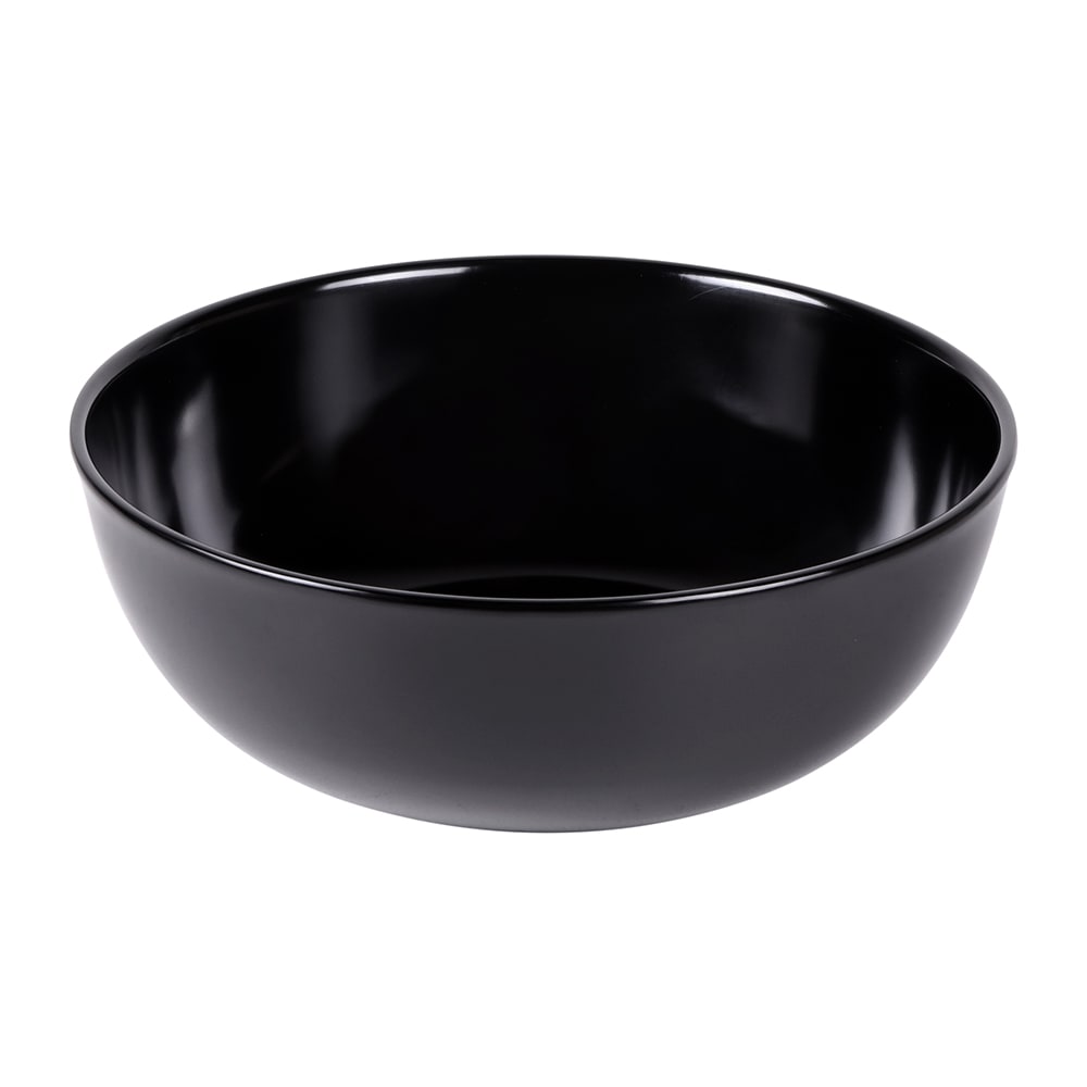701-M11R4B 4 qt Round Melamine Serving Bowl, Black