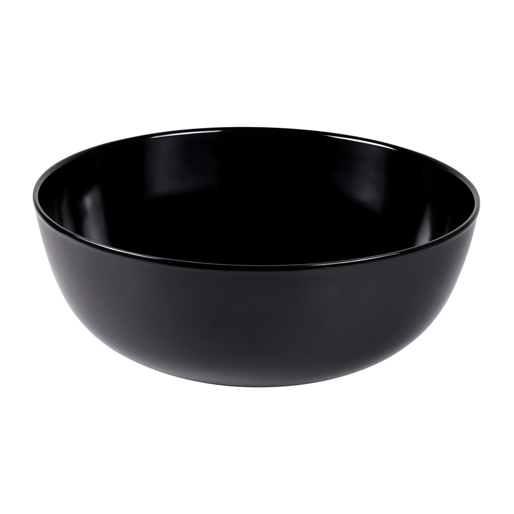701-M15R6B 12 1/2 qt Round Melamine Serving Bowl, Black