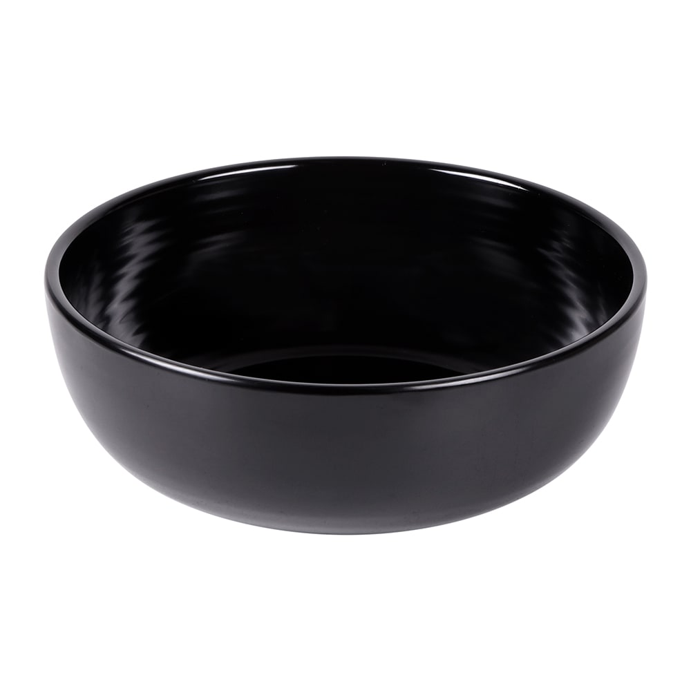 701-M9R3B 72 oz Round Melamine Serving Bowl, Black