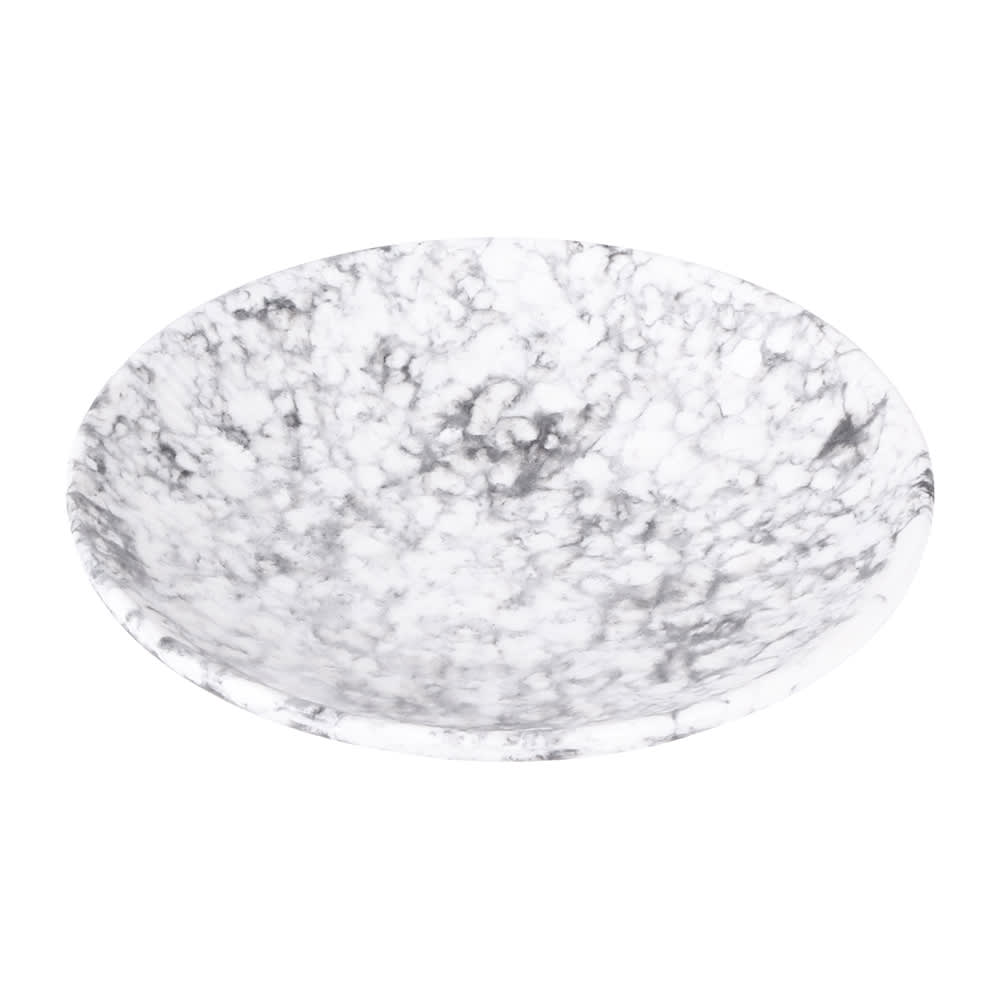 701-B379060BBM 6" Round Melamine Plate, Marble