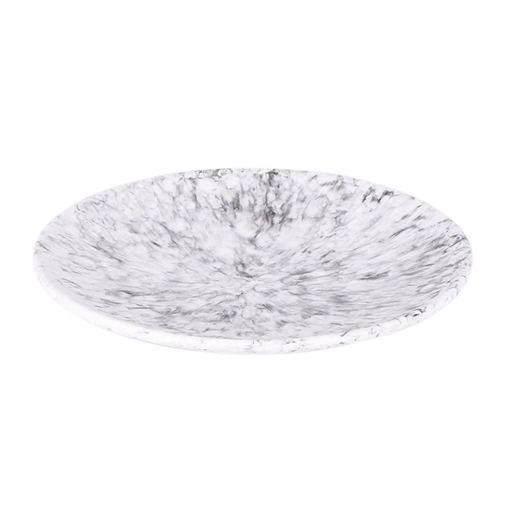 701-B379825BBM 8 1/4" Round Melamine Plate, Marble