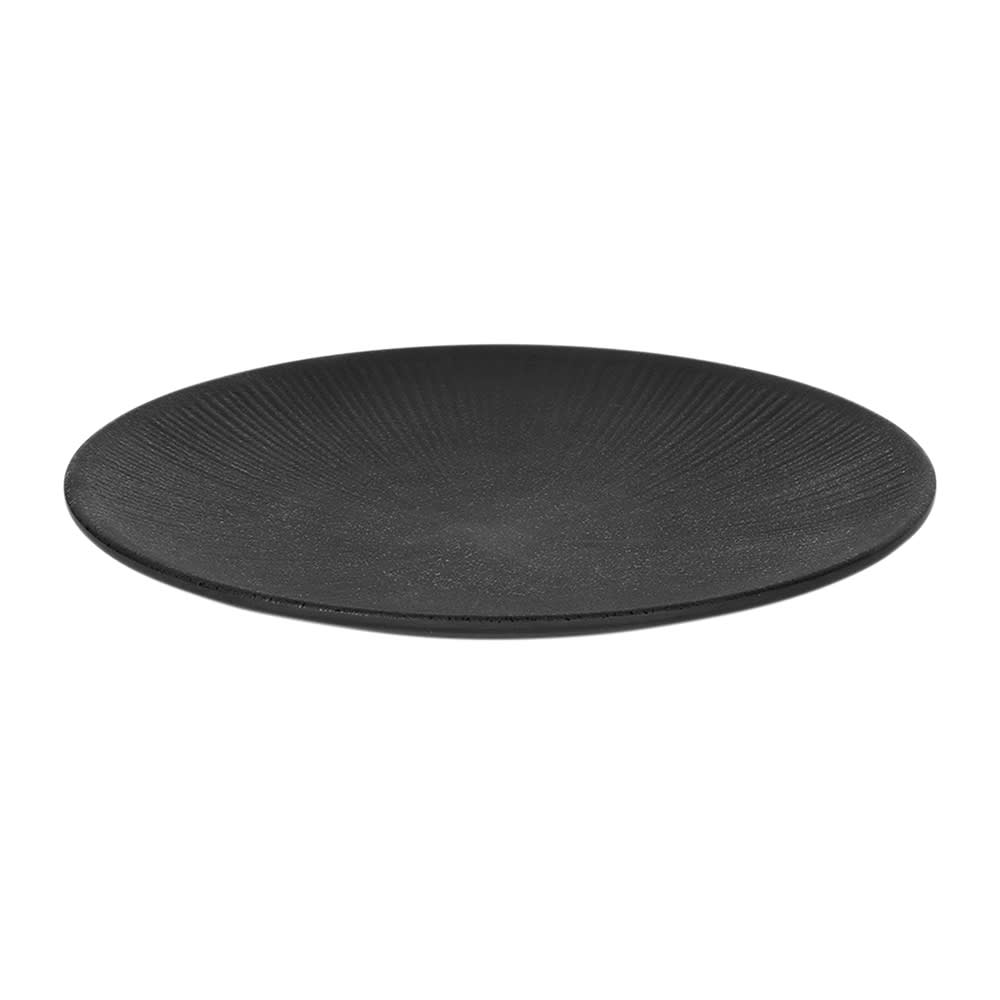 701-B379103B 10 1/4" Round Melamine Plate, Black