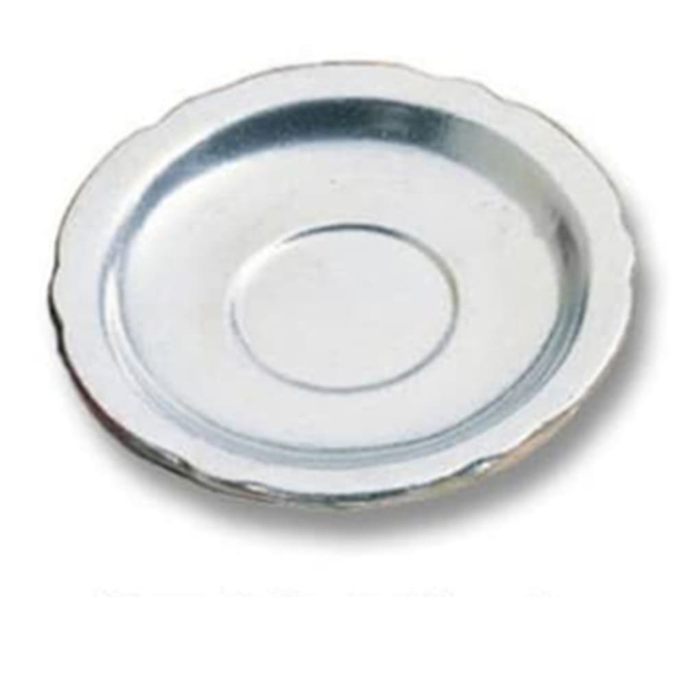 017-1029P 5 1/4" Saucer, Aluminum/Pewter Glo