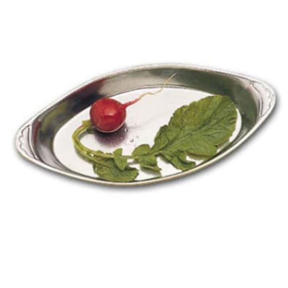 017-5001SBLK 12 oz. Oval, Au Gratin Dish, Aluminum/Black