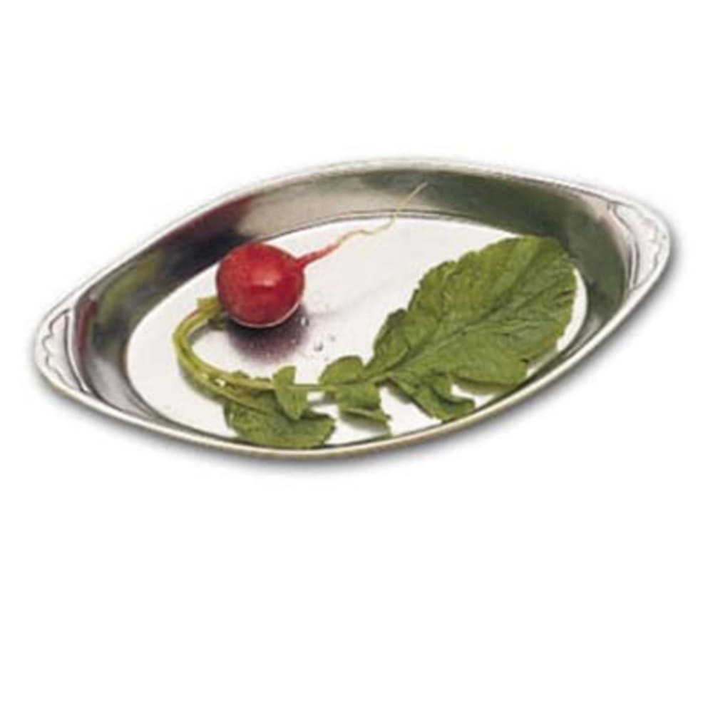017-5001SWH 12 oz. Oval, Au Gratin Dish, Aluminum/White