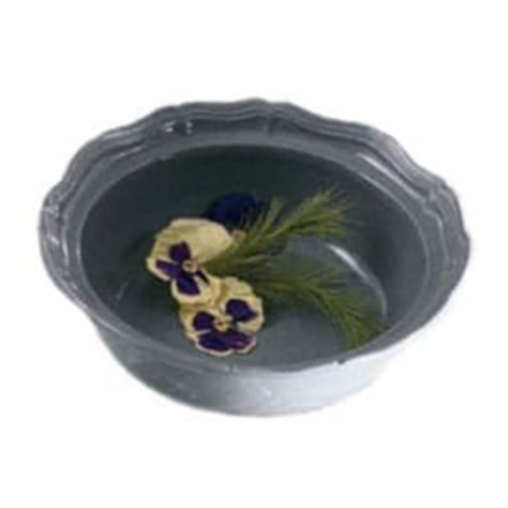 017-9062SWH 2-qt Salad Pedestal Bowl, Queen Anne, Aluminum/White