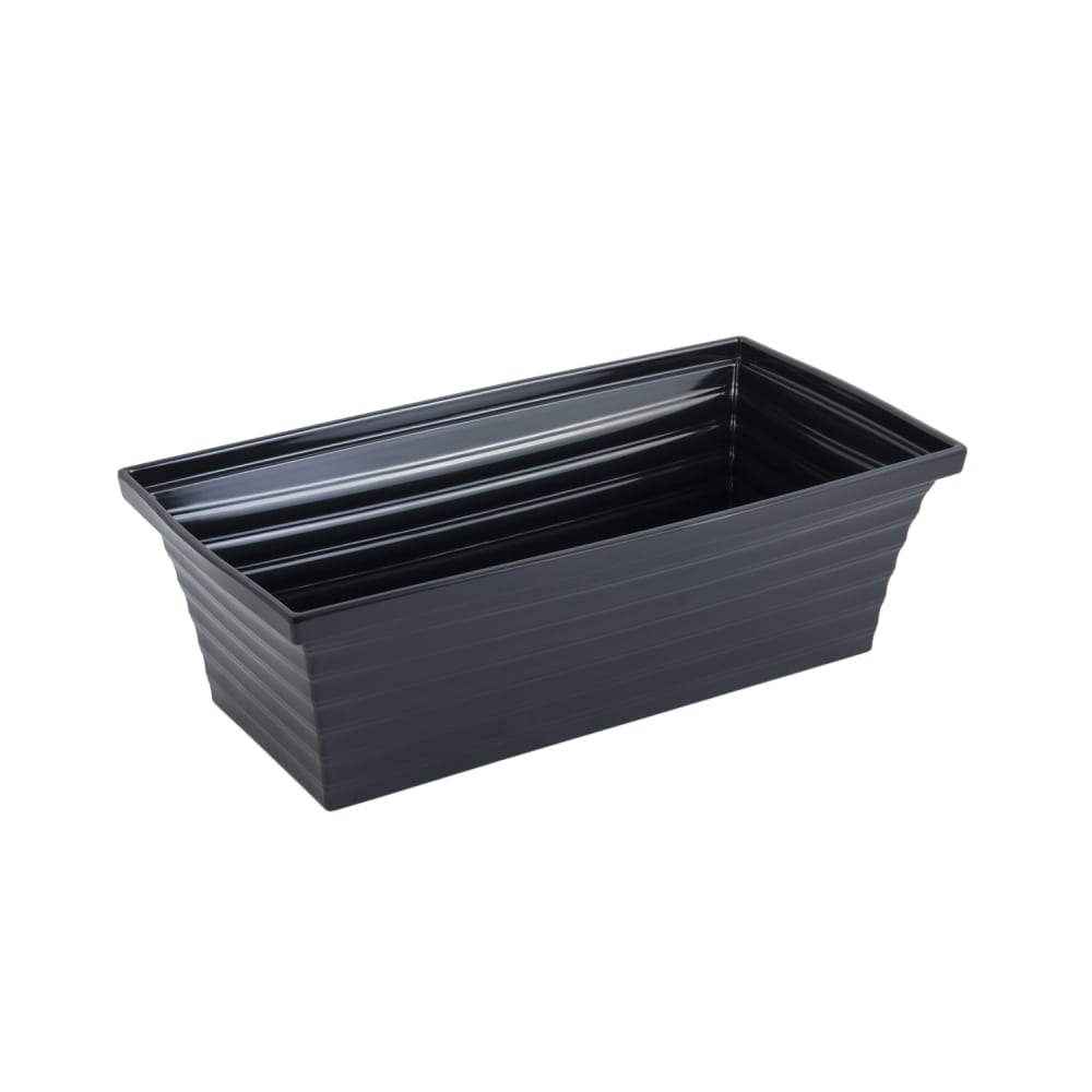 017-53104BLK 15 qt Square Melamine Serving Bowl, Black