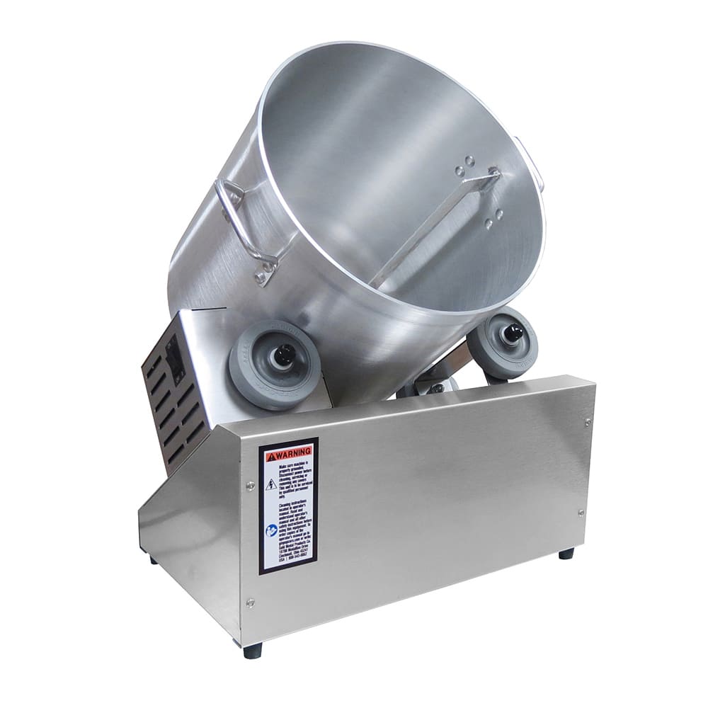 231-270400000 4 gal Cheddar Tumbler/Coater - Aluminum, 120v