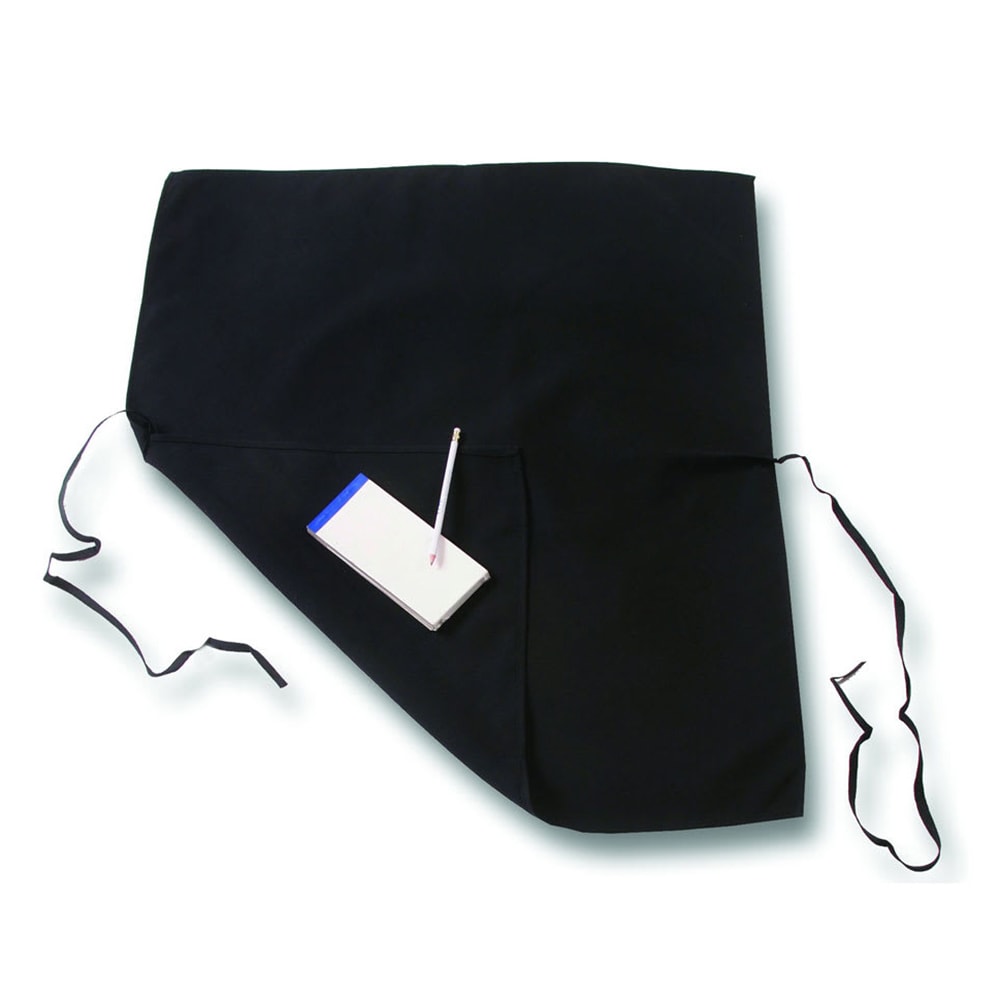 094-603FWPSBK Waist Apron - 17" x 28", Polyester, Black
