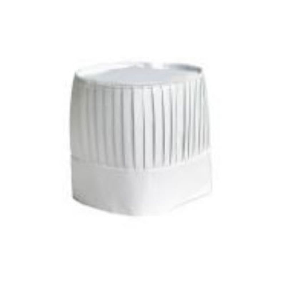 094-H056 Disposable Corporate Chef Hat - Non-Woven Fiber, White, 9"