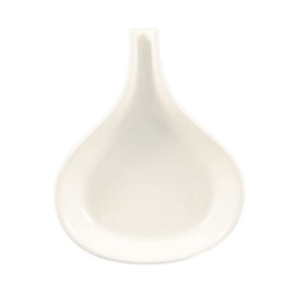 CAC FP-18-W White Coupe/Sheer Fry Pan Server, Festiware, Pear-Shaped