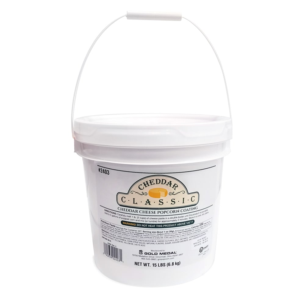 231-2403 15 lb Cheddar Classic® Cheese Corn Paste