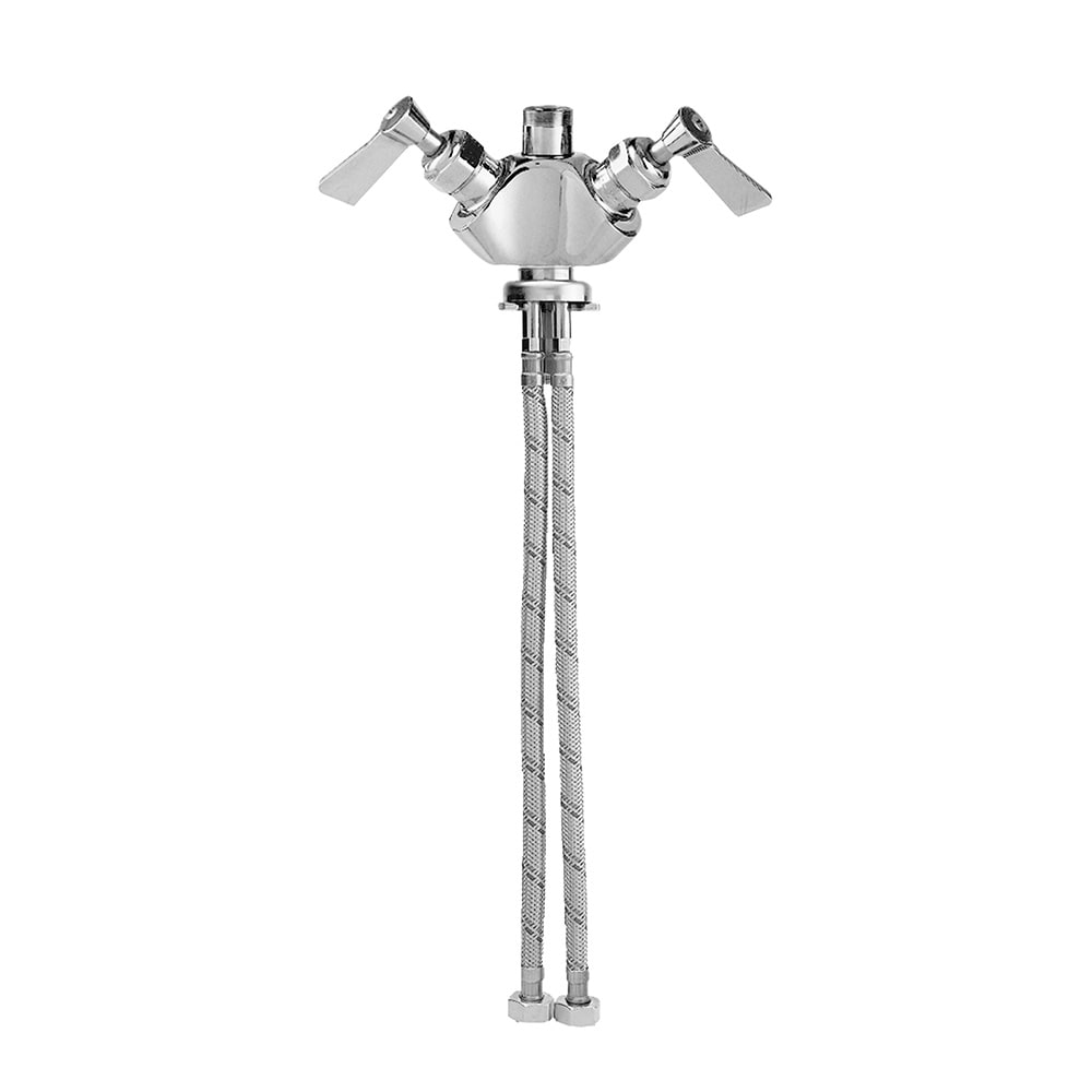 696-63134 Deck Mount Dual Control Valve w/ Lever Handles - Stainless Steel
