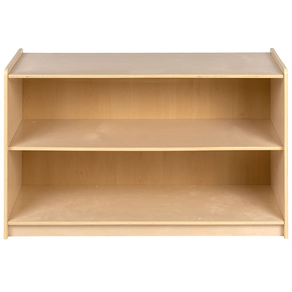 916-MKSTRG003GG 2 Section Classroom Storage Cabinet - 36"W x 15"D x 24"H, Wood, Na...