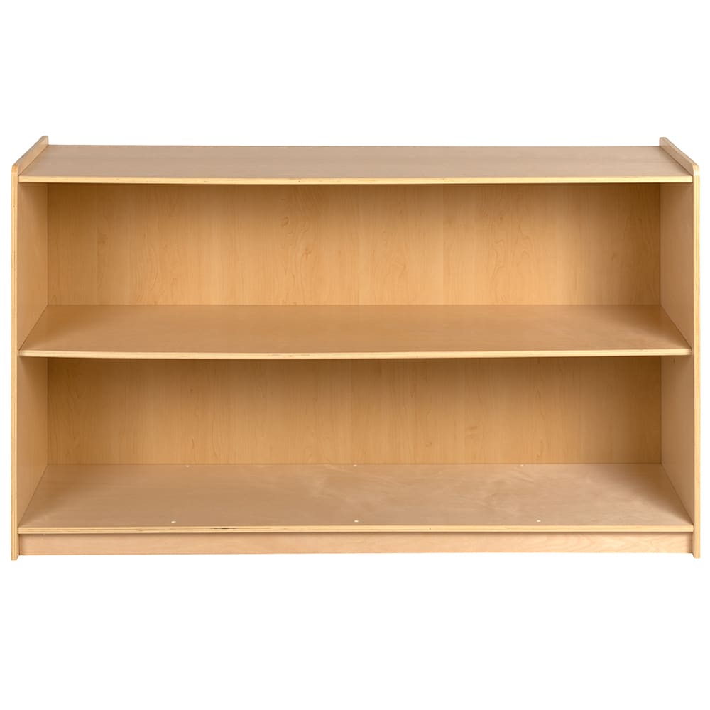916-MKSTRG007GG 2 Section Classroom Storage Cabinet - 48"W x 15"D x 30"H, Wood, Na...