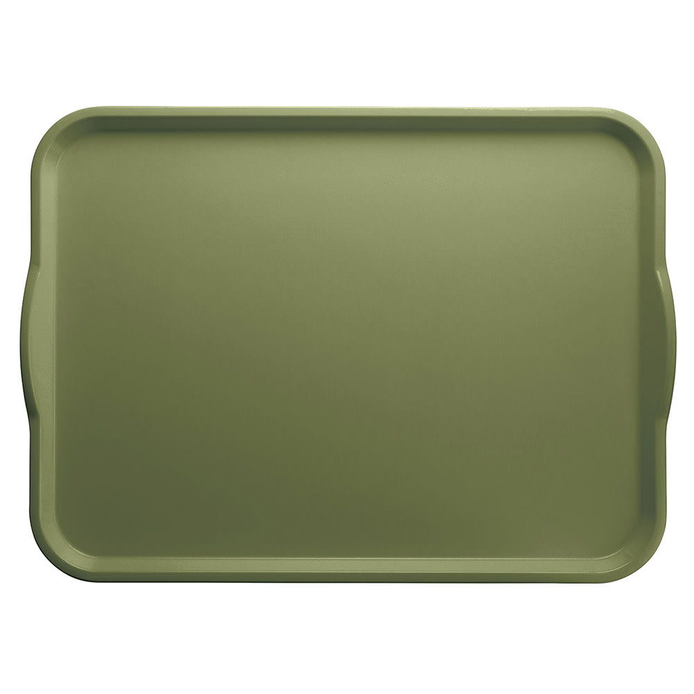 144-1418H428 Rectangular Camtray® Dietary Tray - 14" x 18", Fiberglass, Olive Green