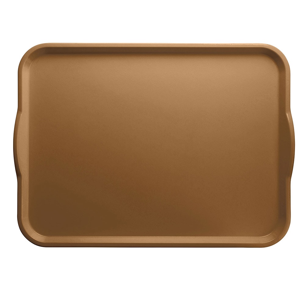144-1418H508 Rectangular Camtray® Dietary Tray - 14" x 18", Fiberglass, Suede Brown