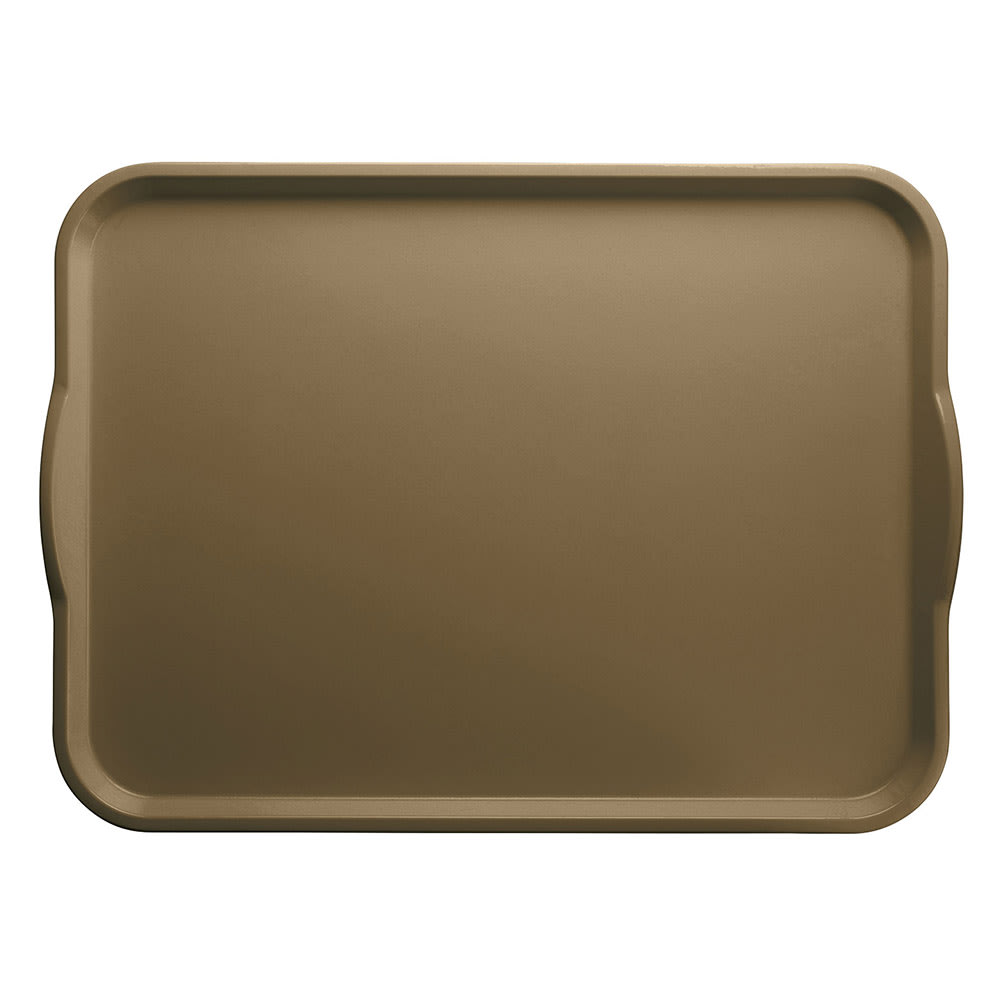 144-1418H513 Rectangular Camtray® Dietary Tray - 14" x 18", Fiberglass, Bay Leaf Brown
