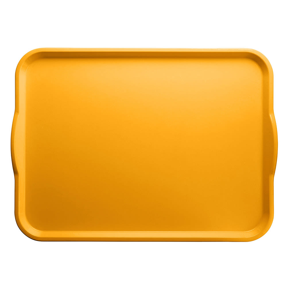 144-1520H504 Rectangular Camtray® w/ Handles - 15" x 20", Fiberglass, Mustard