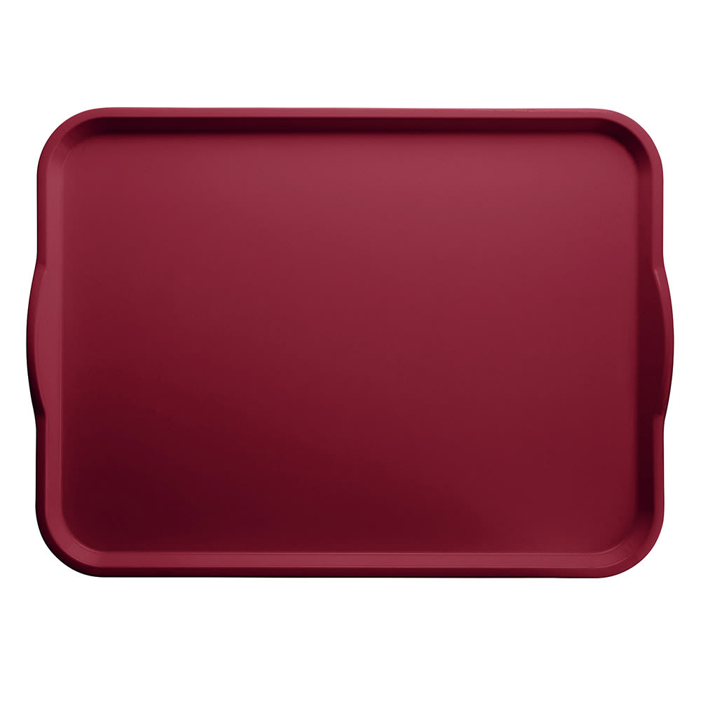 144-1520H505 Rectangular Camtray® w/ Handles - 15" x 20", Fiberglass, Cherry Red