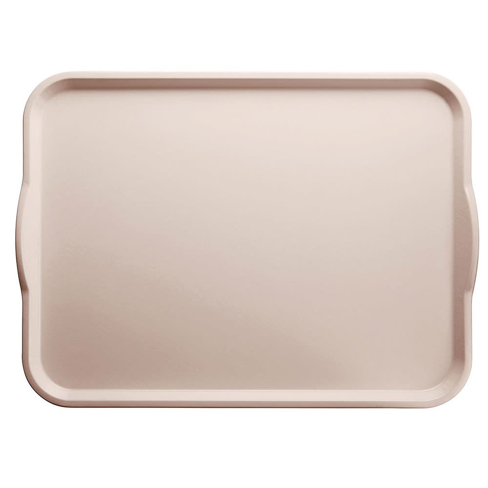 144-1520H101 Rectangular Camtray® w/ Handles - 15" x 20", Fiberglass, Antique Parchment