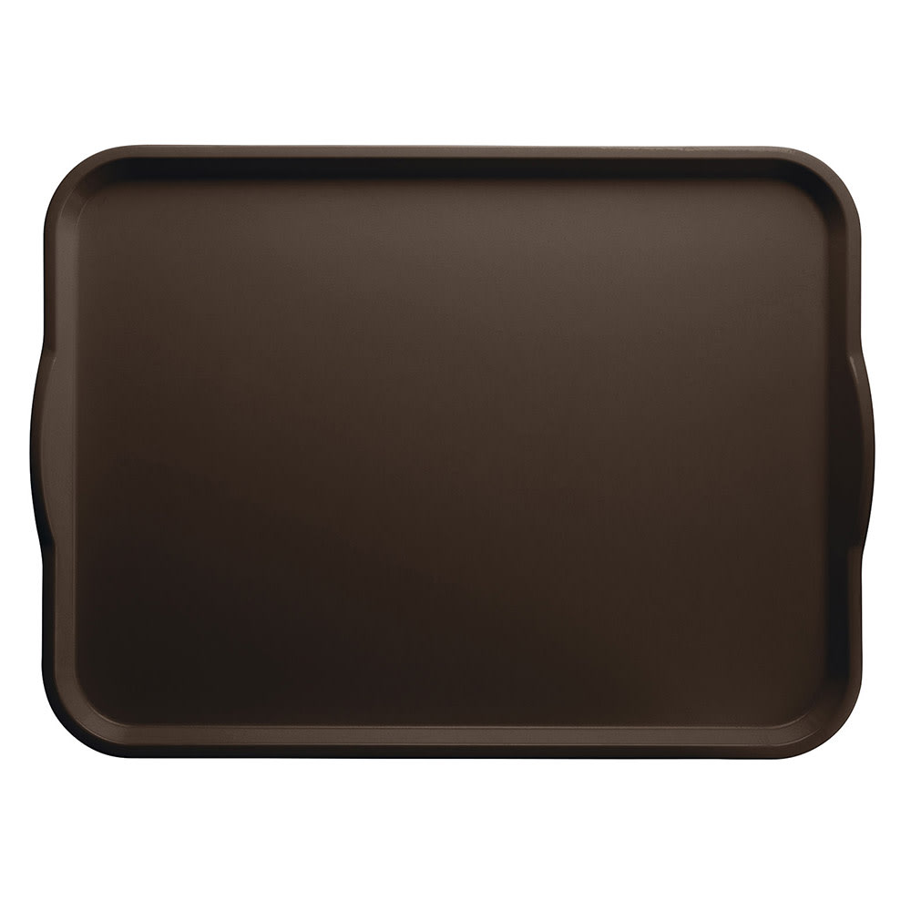 144-1418H116 Rectangular Camtray® Dietary Tray - 14" x 18", Fiberglass, Brazil Brown