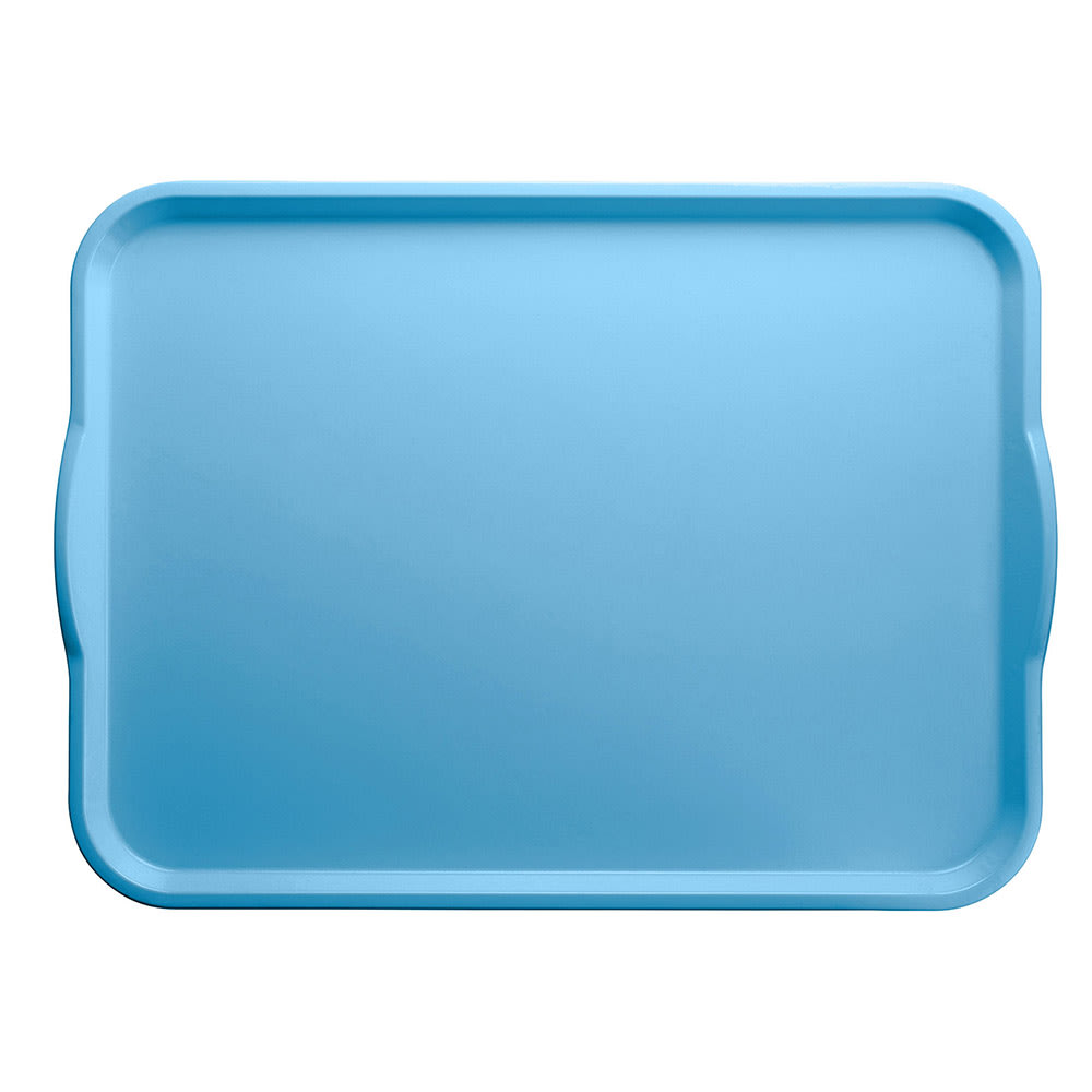 144-1418H518 Rectangular Camtray® Dietary Tray - 14" x 18", Fiberglass, Robin Egg Blue