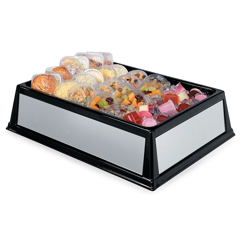 121-299 Rectangular Cooling Tub - 26"L x 18"W x 6"H, Plastic, Silver