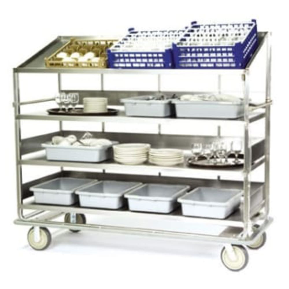 Lakeside B599 Soiled Dish Cart w/ 4 Shelves