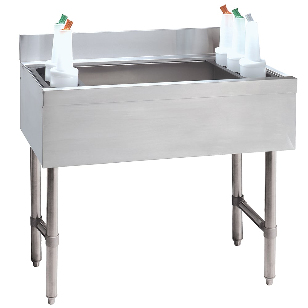 161-CRI16367 36" Underbar Basics™ Cocktail Station w/ 155 lb Ice Bin, Stainless Steel