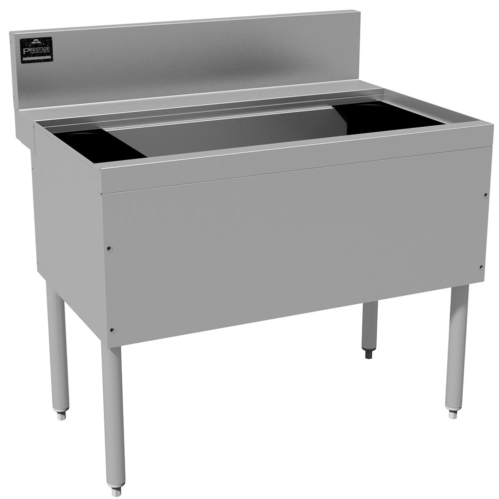 161-PRI243010XD 30" Prestige Cocktail Station w/ 121 lb Ice Bin, Stainless Steel